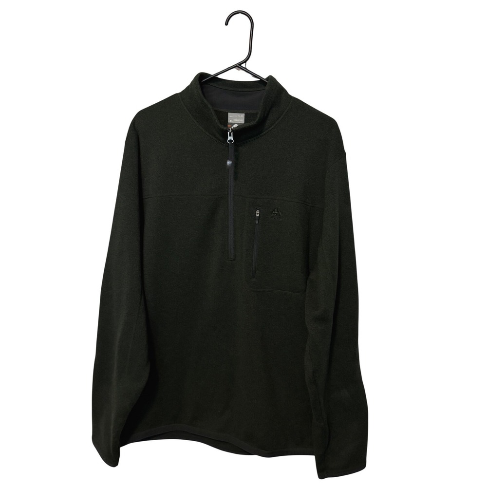 Nike ACG Fleece Pullover Mens XL Green 1/4 Zip Jacket All Conditions Gear Y2K